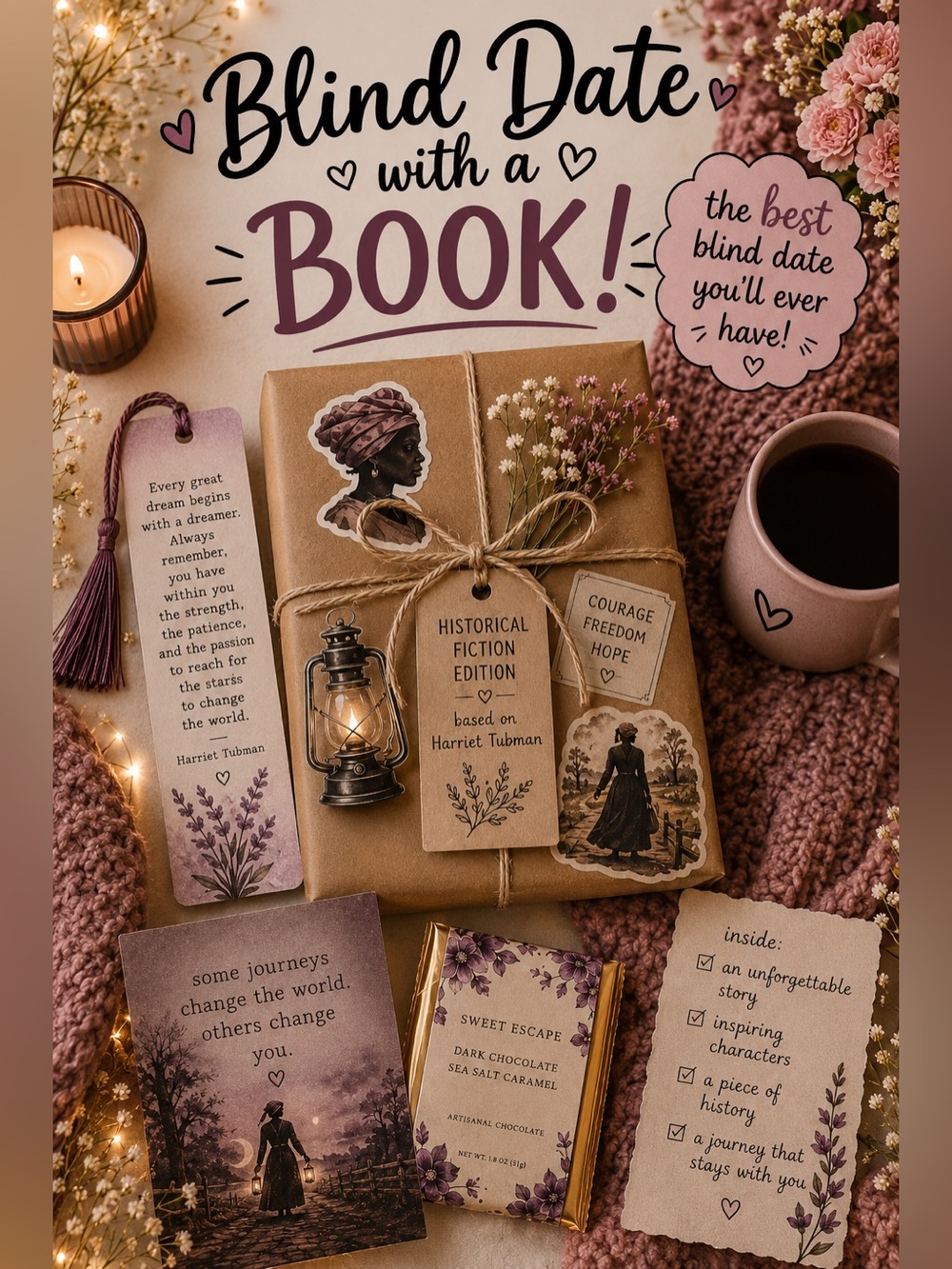 Blind Date With a Book Gift Set - You Pick Genre, Great Gift for Book Lovers!